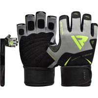 RDX Gym Handschuhe F21, Fitness-Handschuhe schwarz/grün