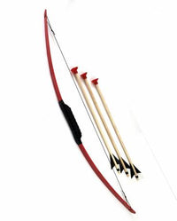 Pfeil und Bogen farbig mit 3 Pfeilen aus Escheholz 100 cm