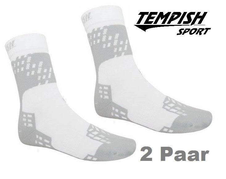 2x Skate Socken, Inliner Socken Tempish Skate Air Midi white 34-48 Sportsocken