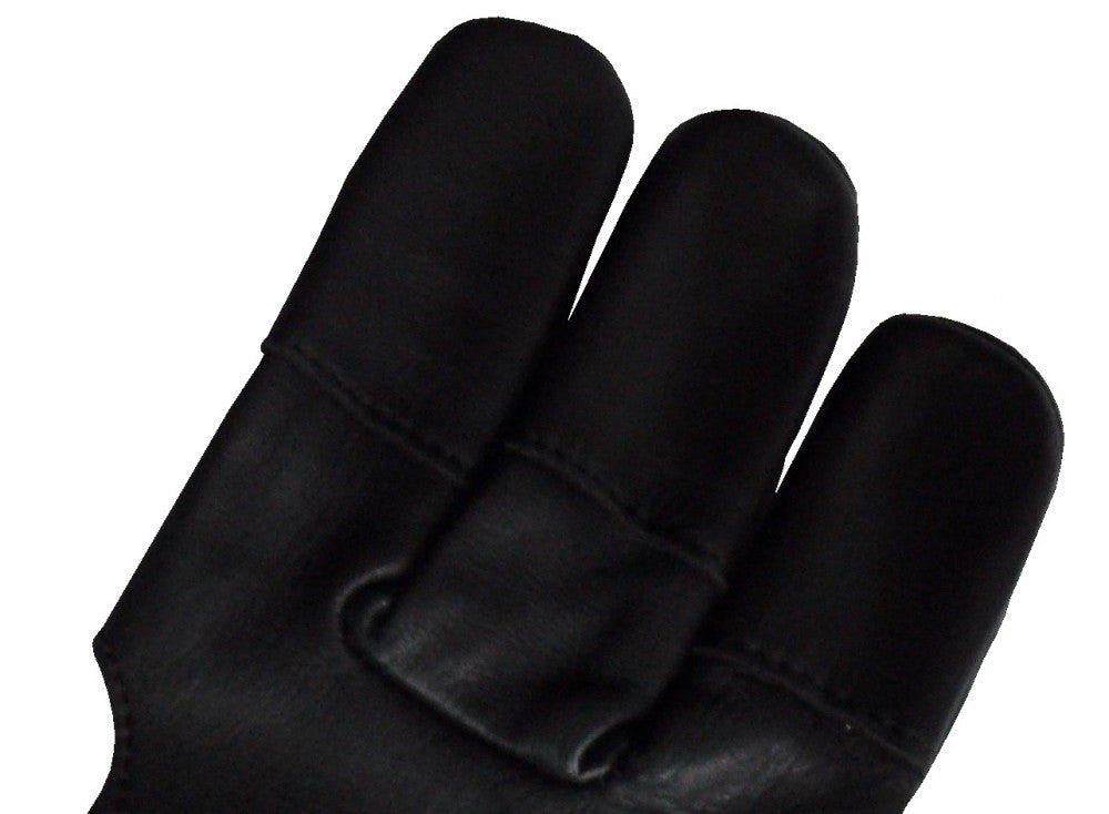 Bogenhandschuh full finger Halona, Schiesshandschuh S-XL f. Bogenschiessen black