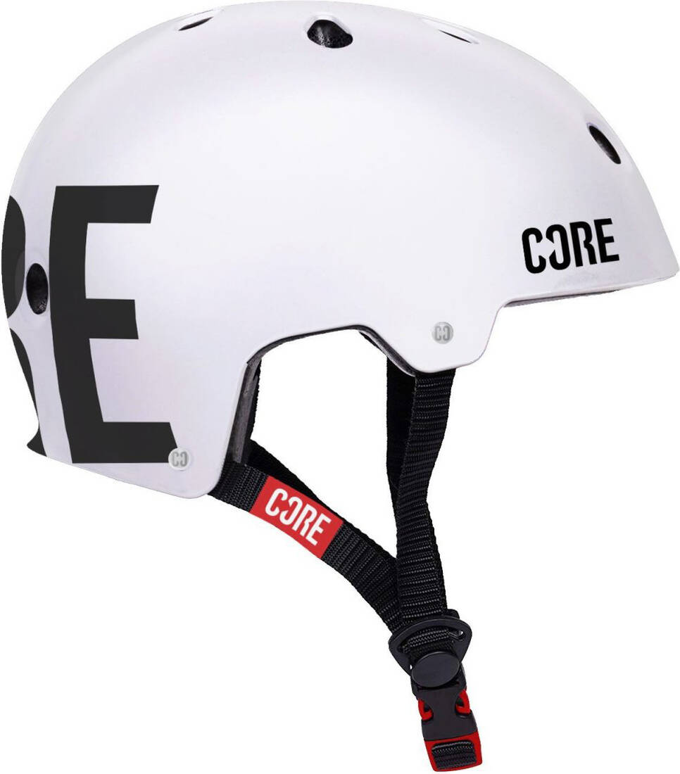 Core Street Fahrrad- und Skatehelm, Helm Sports weiß, XS-S