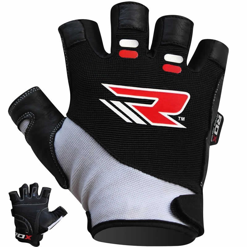 RDX Gym Fitness Handschuhe Amara weiß/schwarz S-XL